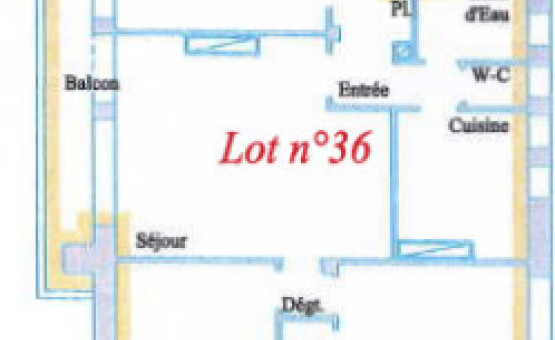 Appartement T4 avec terrasse - 70 m² - Troyes