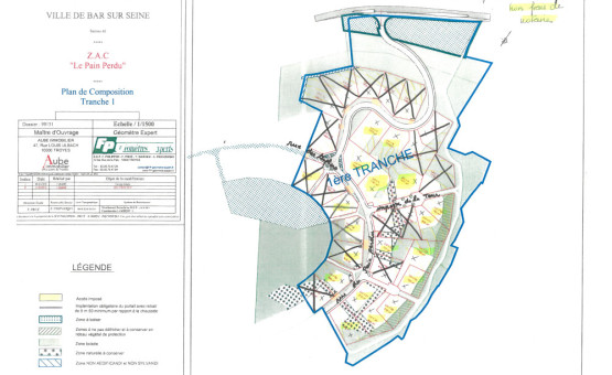 BAR SUR SEINE - Terrains à bâtir lotissement "Le Pain Perdu" - Bar Sur Seine