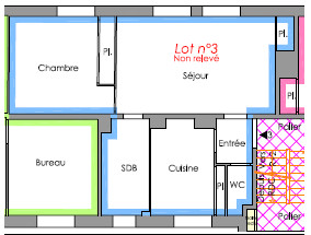 T3 au 34 rue Edouard Branly - STE SAVINE